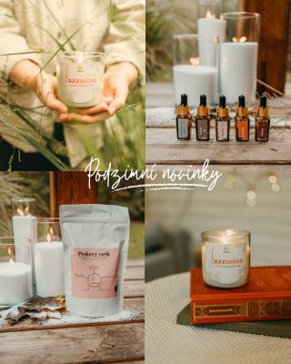Naši milí svíčkomilové. Podzim je tady a my jsme si přichystaly novinky, ze kterých máme velkou radost. 🍂🤍 NAVÍC S...